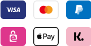 Zahlungsarten: VISA, Mastercard, PayPal, eps Überweisung, Apple Pay, Klarna